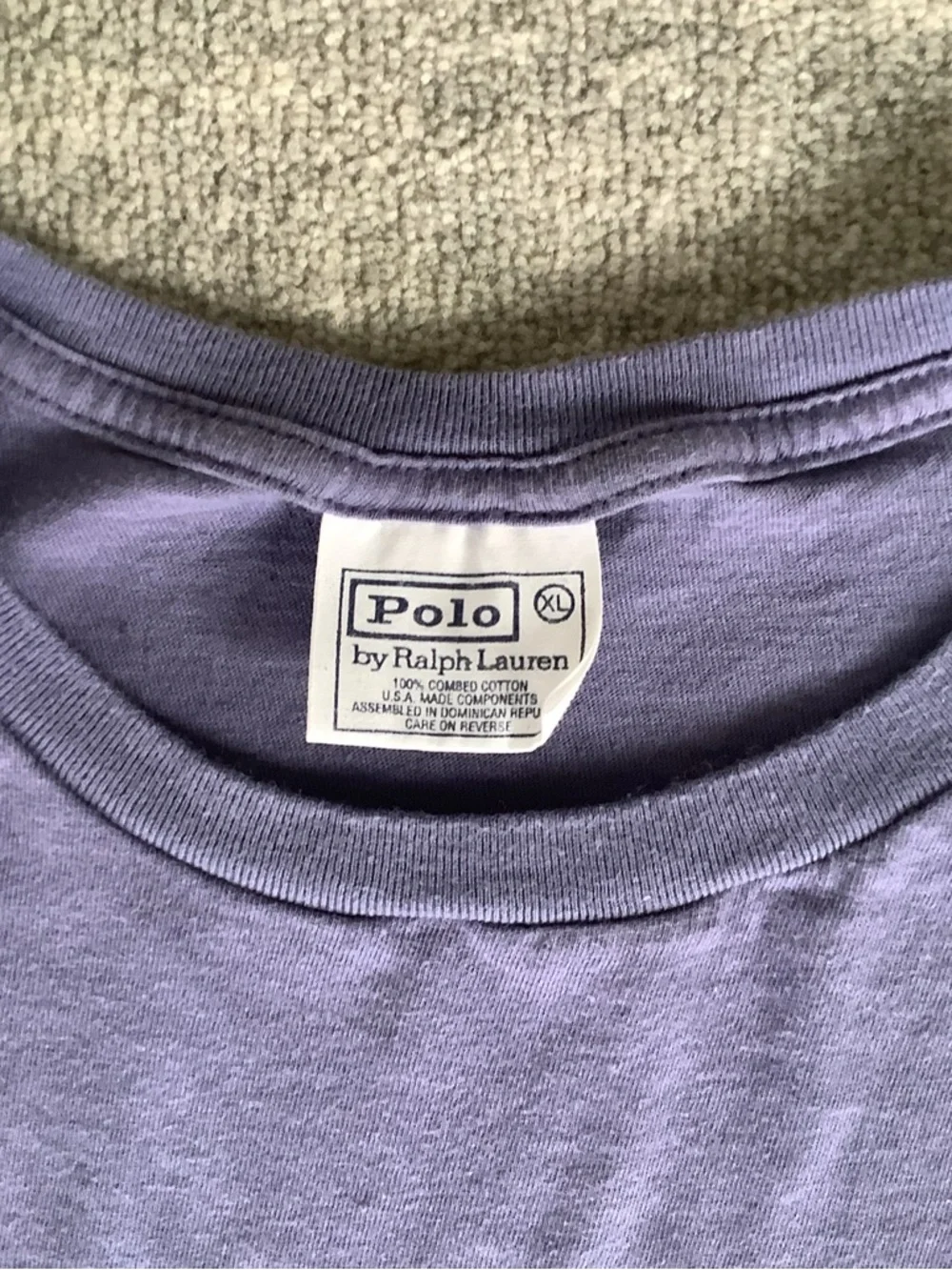 Polo by Ralph Lauren Dusty Blue Short Sleeve Crew Tee Sz. XL
